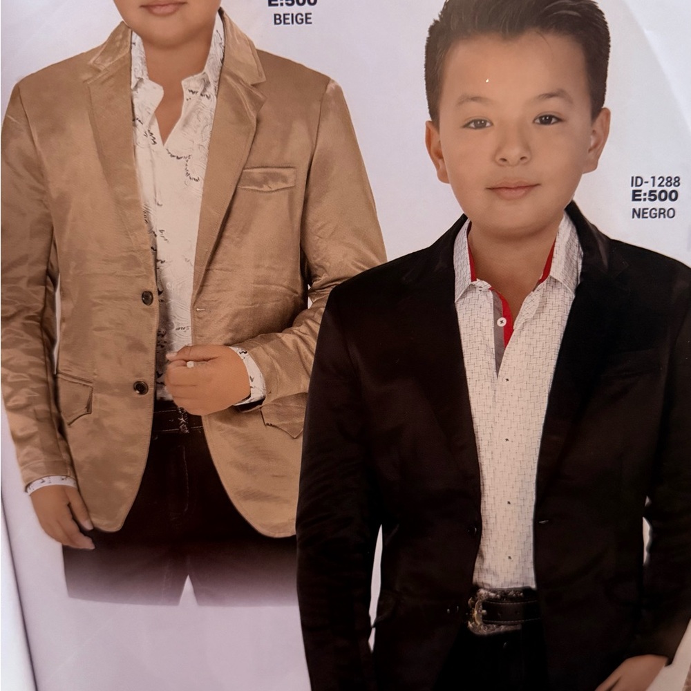 Men's Black and Beige Blazers